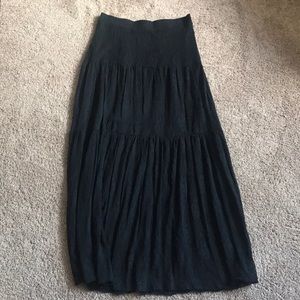Long skirt Lacey black-